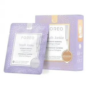 Mask Youth Junkie FOREO — Collagen face mask for at-home 2-minute treatment, compatible with UFO, UFO mini, UFO 2