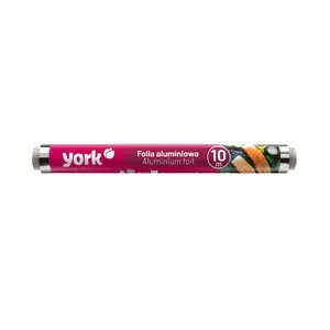 Алюминиевая фольга York 10 м рулон для упаковки и запекания