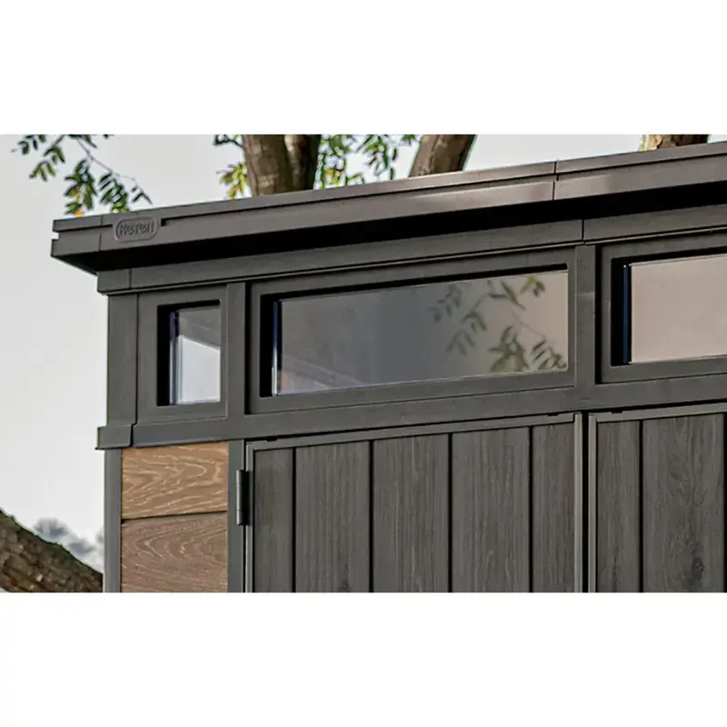 Garden shed Keter Deco Pent 9x7 walnut Photo 2