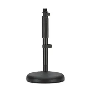 Galda mikrofona statīvs RØDE DS1 — apaļa pamatne, melns, min. augstums 26 cm, 147×147 mm