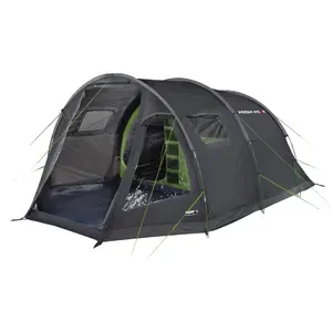 Tunnel tent High Peak Torri 5.0 – family camping tent, dark grey/green
