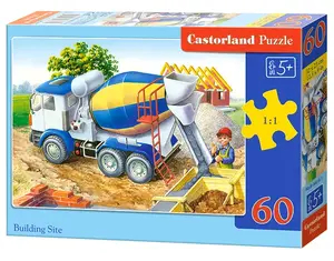 Пазл Castorland Building Site 60 шт., мультфильмы, 320×230 мм, 5+ лет