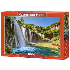 Пазл Castorland Land of the Falling Lakes 1000 деталей, пейзаж с водопадом, 250×350 мм