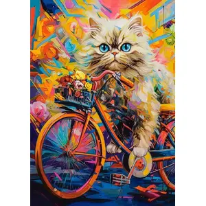 Пазл Castorland 500 элементов — Castorland Puzzle 500 Kitten's Floral Ride CASTOR