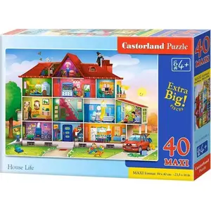 Пазл Castorland 40 Maxi - House Life CASTOR от Castorland, 40 крупных деталей