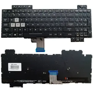 Klaviatūra klēpjdatoram Asus ROG Strix Scar GL504 ar RGB apgaismojumu, ASV izkārtojums