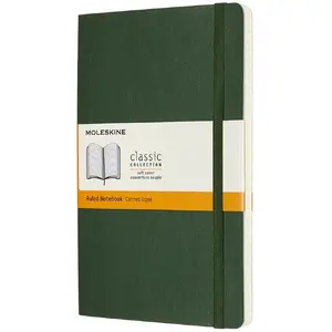 Блокнот Moleskine Classic — твёрдый переплёт, в линейку, 192 листа, 70 г/м², зелёный
