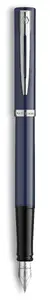 Перьевая ручка Waterman 2225502 синяя, корпус из нержавеющей стали, 1 шт.