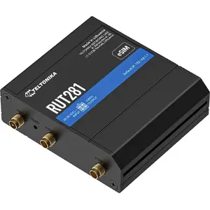 Router TELTONIKA RUT281 LTE Cat4 with eSIM, Wi‑Fi and Dual Ethernet, global 150/50 Mbps