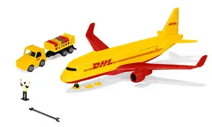 Siku DHL kravas lidmašīna iepriekš samontēts rotaļu modelis ar piederumiem