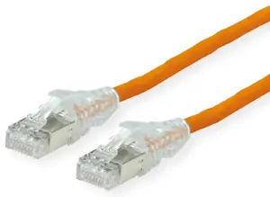 Networking cable Secomp 21.05.0527 Cat6a S/FTP (S‑STP) Orange 2 m RJ‑45–RJ‑45
