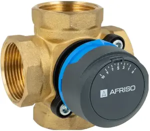 4‑virzienu rotācijas maisīšanas vārsts Afriso ARV 485 ProClick DN32 Rp1 1/4 Kvs 18A