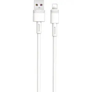 USB to Lightning cable XO NB-Q166 1.0 m 5A white — data and charging cable
