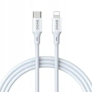 USB-C to Lightning Cable BWOO 2m 27W, ABS + TPE, white