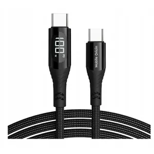 USB-C uz USB-C displeja kabelis MOBILE ORIGIN MO-100WDC-CB2, 100W, 1,5 m