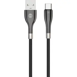 USB cable Techonic Sleek USB to USB-C 1.0 m 3A Black