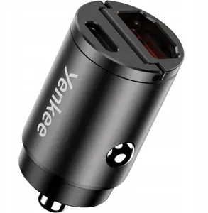 Car Charger YENKEE CAR 02 Power Delivery 30W with USB-A and USB-C ports