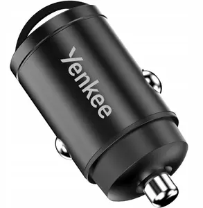 Auto lādētājs YENKEE CAR 01 Power Delivery 30W 2×USB-C