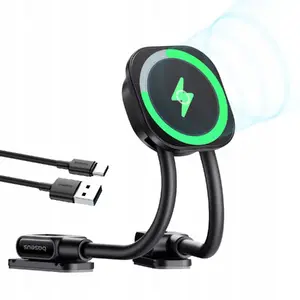 Magnetic Stick-On Wireless Charger Mount TelForceOne C03sPro by Baseus — black