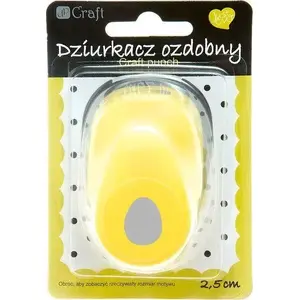 Paper punch DP Craft model WIKR-969434 — decorative hole punch, 2.5 cm egg-shaped