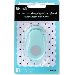 Дырокол декоративный Dalprint DPCRAFT 1, 6 см Круг — для бумаги и пенки