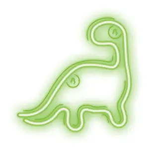 Light decoration figure TelForceOne Forever Light NNE01, LED, green, USB 5V, 245×20×235 mm