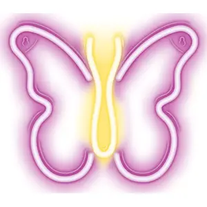 TelForceOne Neon LED MOTYL pink NNE03 - decorative neon LED butterfly light