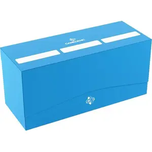 Card Deck Box Gamegenic Triple Deck Holder 300+ XL — Blue, three compartments for sleeved decks