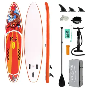 Сапборд FunWater Feath-R Lite Koi SUPFR01E — надувная SUP-доска, лёгкая модель для отдыха