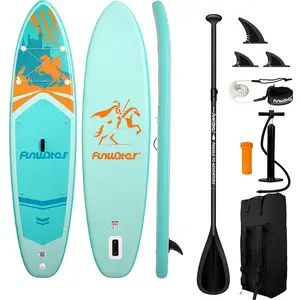 Надувной SUP-плот FunWater SUPFW70A (бирюзовый) — доска для стоячего весла