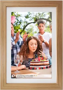 Digital photo frame SENCOR SDF 1093 OAK 10.1" — 10.1-inch display, oak finish