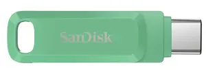 USB zibatmiņa SANDISK Ultra Dual Drive Go 2 TB — USB Type‑A/Type‑C, 3.2 Gen 1, pagriežama, zaļa