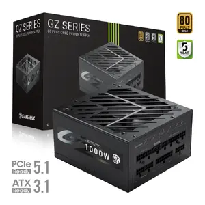 Блок питания GameMax GZ 1000G, 1000 Вт, 80 PLUS Gold, ATX PSU