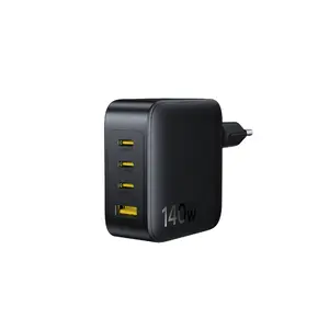 Сетевое быстрое зарядное устройство Baseus EnerFill FH11 140W с USB-A и 3× USB-C PD 3.1, черный