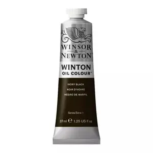 Масляная краска в тубе, Winsor & Newton, 37 мл, черный