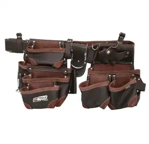 Toolbelt AWTools PAS MONTERSKI PROF with 14 Pockets Black Line by AWTools