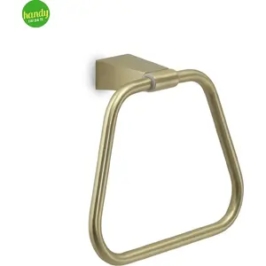 Towel Holder Ring GEDY Tonale – Matt Gold finish