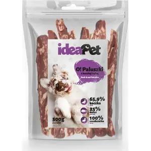 Suņu kārums IdeaPet IDEAPET 500 g — nūjiņas ar pīli un zivīm