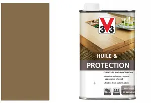 Mēbeļu eļļa V33 0,5 l — sudraba tonis, 0,5 l