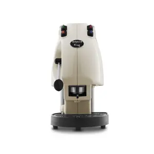Espresso aparāts Didiesse Frog Revolution, pusautomāts, 2 L ūdens tvertne, 650 W, vienai tasītei, kapsulu, ziloņkaula/melnā