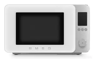 Combination microwave oven Smeg MOC02WHMEU — 27 L, 1450 W, countertop, LCD display, 280 mm turntable, white