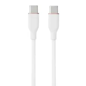 USB Type-C to Type-C Cable HiSmart CA916290, Silicone, 60W, 2 m, White