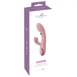 Vibrators beau cœur Avenor G-Spot Rabbit — silikons, metāla vibrējoša mēle, USB-C uzlādējams, 23 cm, ievade 13,5 cm, Ø 3,3–4,1 cm