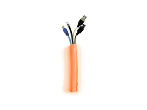Cable sock Multibrackets M Universal Self-Wrapping 25 mm x 25 m, polyester, orange