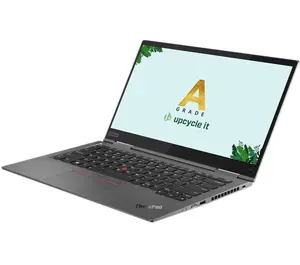 Upcycle IT Lenovo ThinkPad X1 Yoga 5.Gen Отремонтированный A Гибрид 2-в-1 14 Сенсорный Intel Core i5-10210U 16GB RAM 256GB SSD Windows 11 Pro Серый