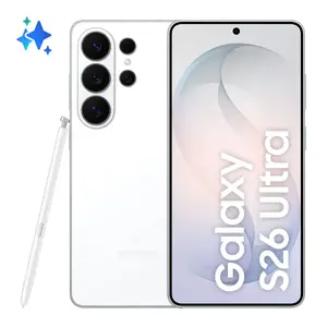 Смартфон Samsung Galaxy S26 Ultra — 6.9" (17,5 см) дисплей, Snapdragon 8 Elite Gen 5 3.6 ГГц, 12 ГБ ОЗУ, 256 ГБ, 5000 мА·ч, Dual SIM, белый