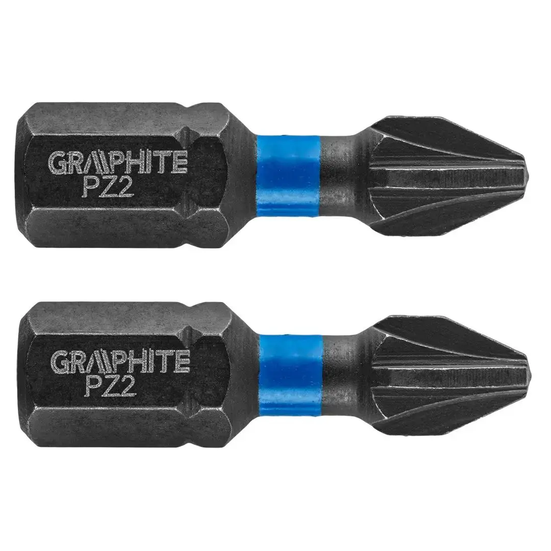 GRAPHITE 56H504 Pozidriv PZ2 1/4" 25 mm bit Photo 2