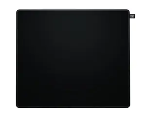 Gaming mouse pad Cherry XTRFY GP6 — cloth surface, 460×400 mm, stitched edges, non-slip rubber base, black