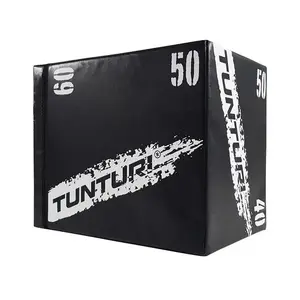 Plyo Box Soft EVA no Tunturi — trīskāršs lekt kastē 40/50/60 cm