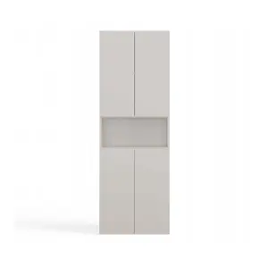 Шкаф для ванной top e shop NEL DK 1K, напольный, ЛДСП, 600×300×1740 мм, кашемир